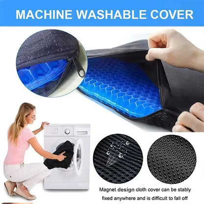 Car Honeycomb Cooling Gel Support  Crate Cushion Non-Slip Seat Cushion