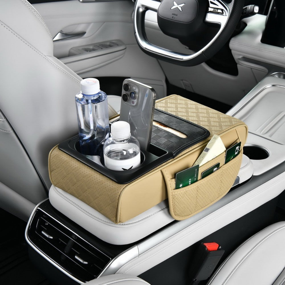 Car Armrest Cushion Cover Center Console Mat Storage Pad Storage Interior
