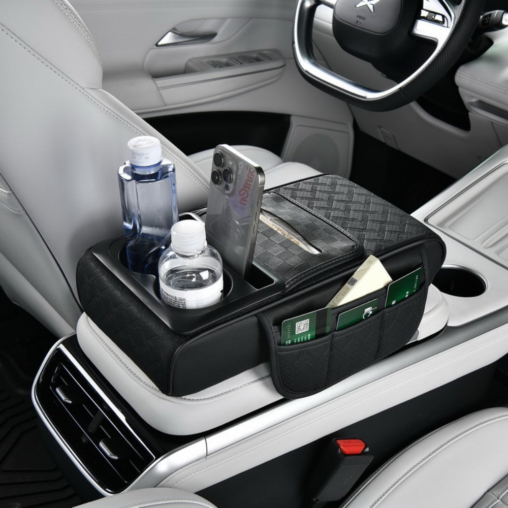 Car Armrest Cushion Cover Center Console Mat Storage Pad Storage Interior