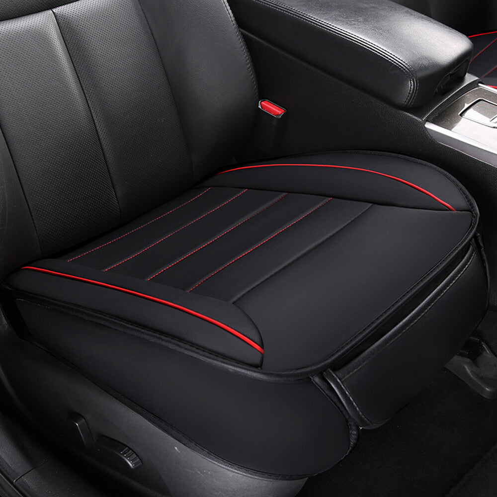 Full Surround Front Car Seat Cover Leather Pad Mat Auto Chair Cushion Protector