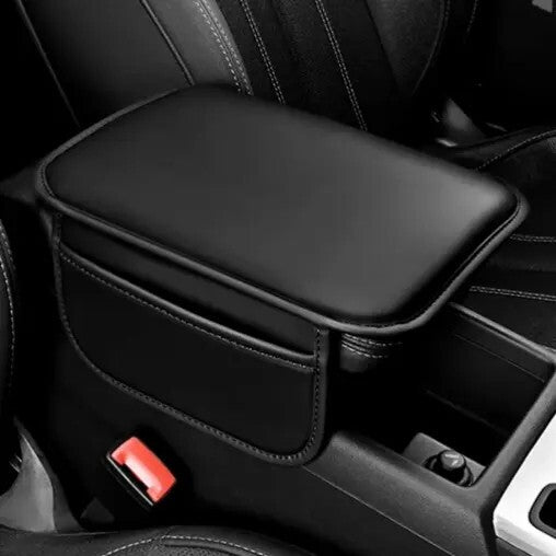 Car Seat Armrest Cushion Protector Leather Storage Pad  Interior Accessories