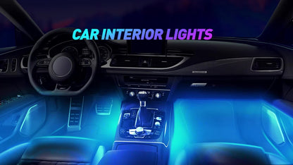 RGB LED Car Interior Accessories Floor Decorative Atmosphere Strip Lamp Lights