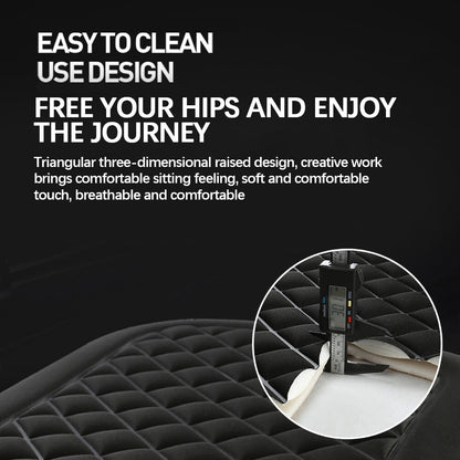 Car Seat Cushion Breathable Seat Pad Mat Cover Memory Foam Non Slip Bottom