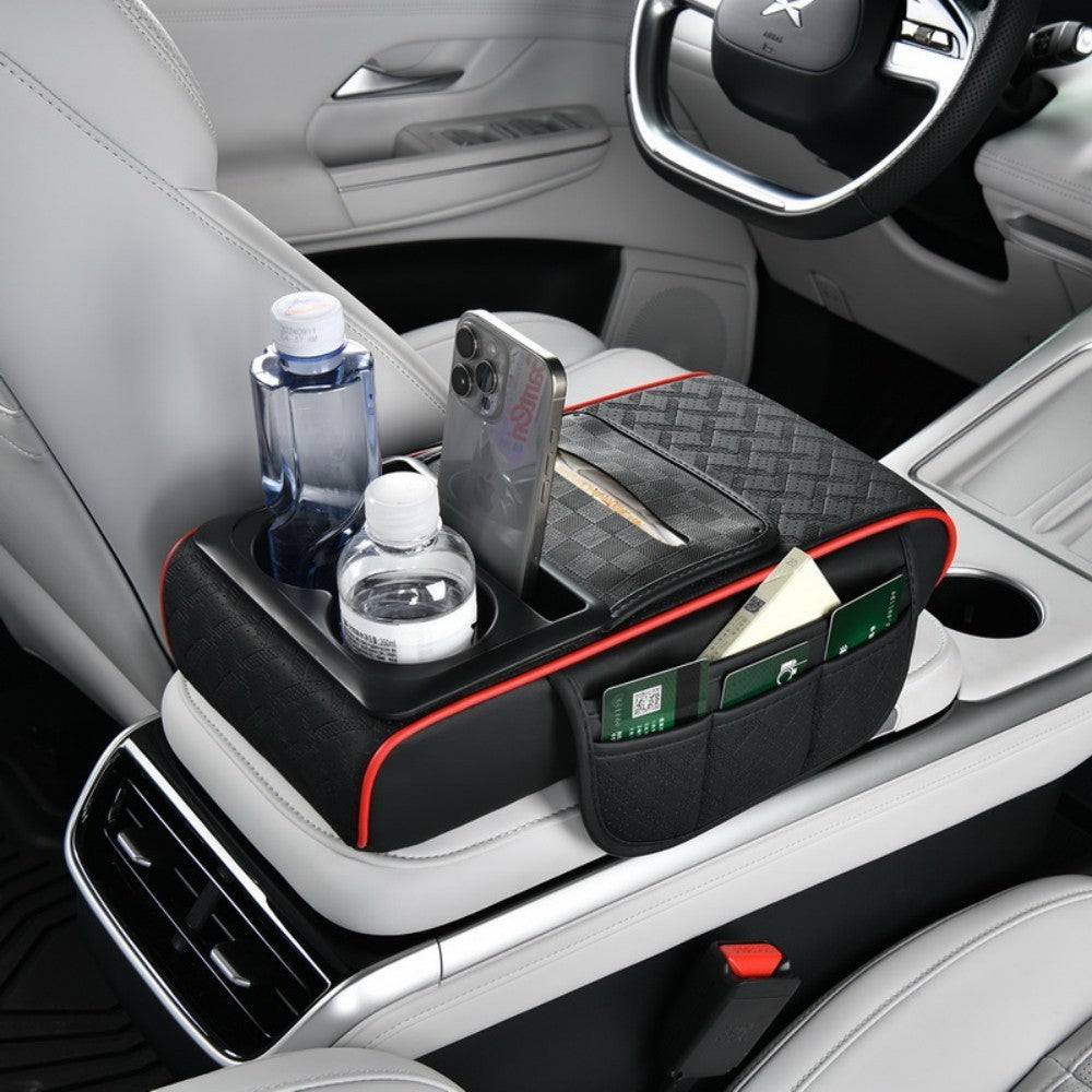 Car Armrest Cushion Cover Center Console Mat Storage Pad Storage Interior