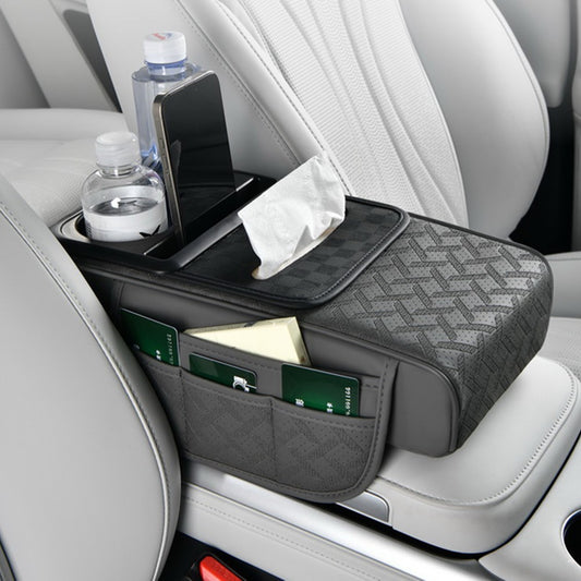 Car Armrest Cushion Cover Center Console Mat Storage Pad Storage Interior