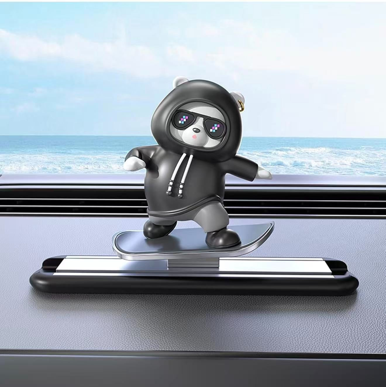 Car Dashboard Decor Cute Interior Accessories Black Cute  Ornaments