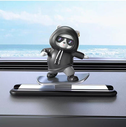Car Dashboard Decor Cute Interior Accessories Black Cute  Ornaments