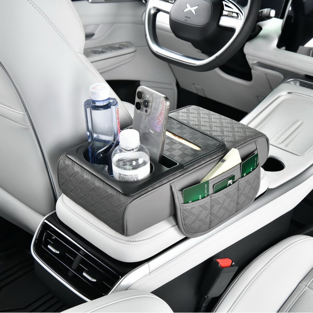 Car Armrest Cushion Cover Center Console Mat Storage Pad Storage Interior
