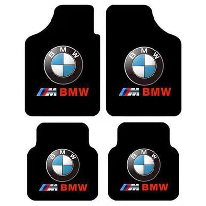 4PCS Universal Car Floor Mats Auto Carpets Interior Trim Accessories For BMW