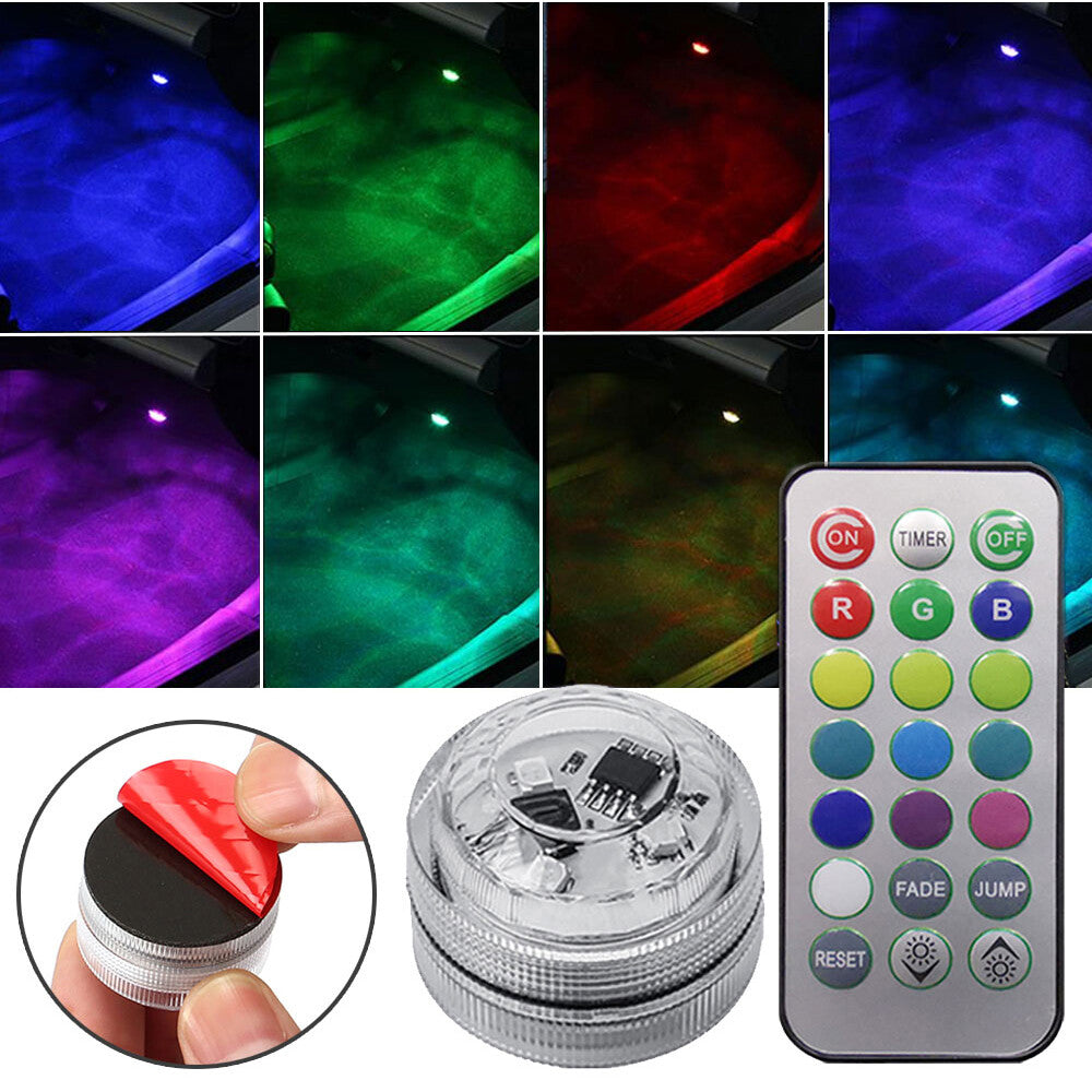 Multicolor LED Light Car Interior Accessories Atmosphere Lamp Remote Control