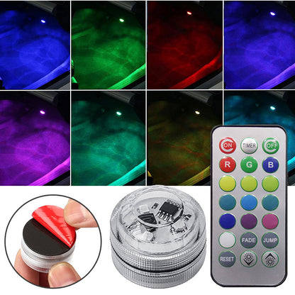 Multicolor LED Light Car Interior Accessories Atmosphere Lamp Remote Control