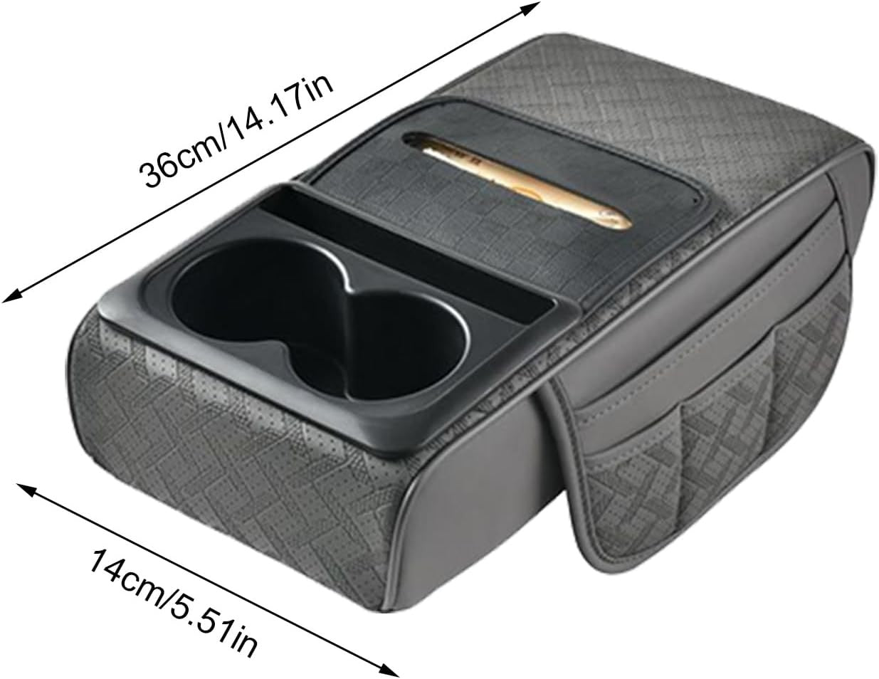 Car Armrest Cushion Cover Center Console Mat Storage Pad Storage Interior