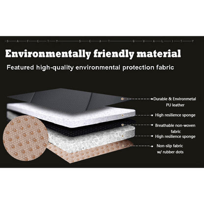 Full Surround Front Car Seat Cover Leather Pad Mat Auto Chair Cushion Protector