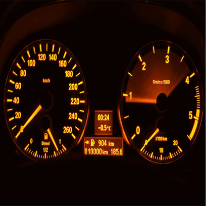 10Pcs Blue T5 74 37 SMD Car LED Dashboard Instrument Interior Light Accessories