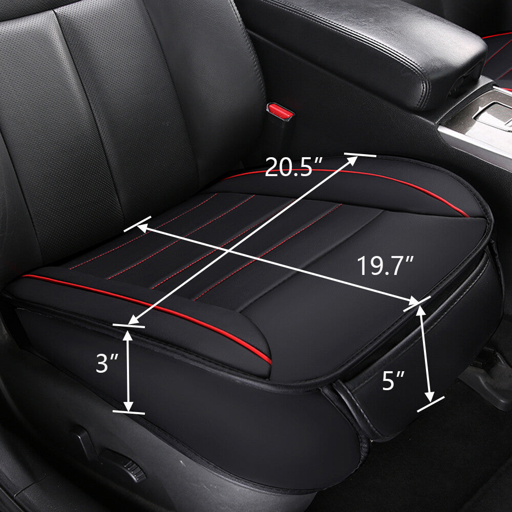 Full Surround Front Car Seat Cover Leather Pad Mat Auto Chair Cushion Protector