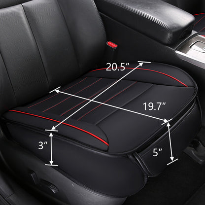 Full Surround Front Car Seat Cover Leather Pad Mat Auto Chair Cushion Protector