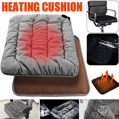Car USB 5V Adjustable Electric Heating Pad Cushion Winter Warmer Blanket