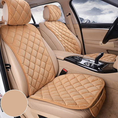2PCS Universal Flocking Car Seat Cover Four Season Easy Install Interior Protector