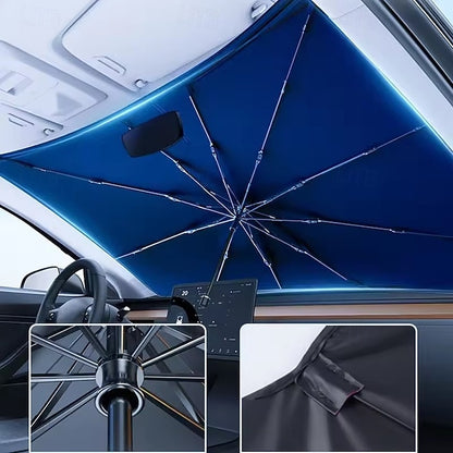 Car Windshield Sun Shade Umbrella Foldable Front Window Sunshade