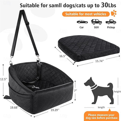 Car Seat Back Cushion for Dogs Pet Waterproof Bench Non-Slip Rear Seat