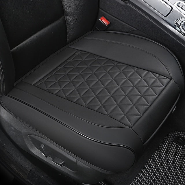 Car Luxury PU Leather Universal Seat Protector Front Seat Bottom Cushion