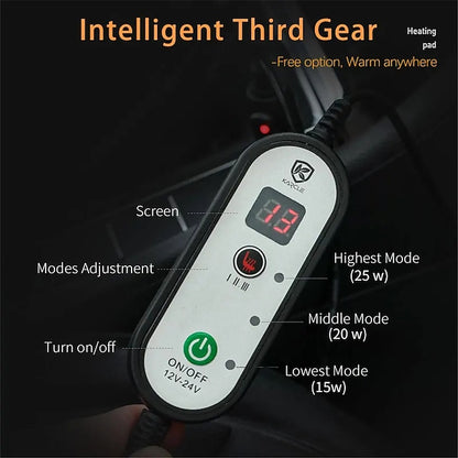 12V Car Universal Winter Warm Electric Heated Seat Cushion
