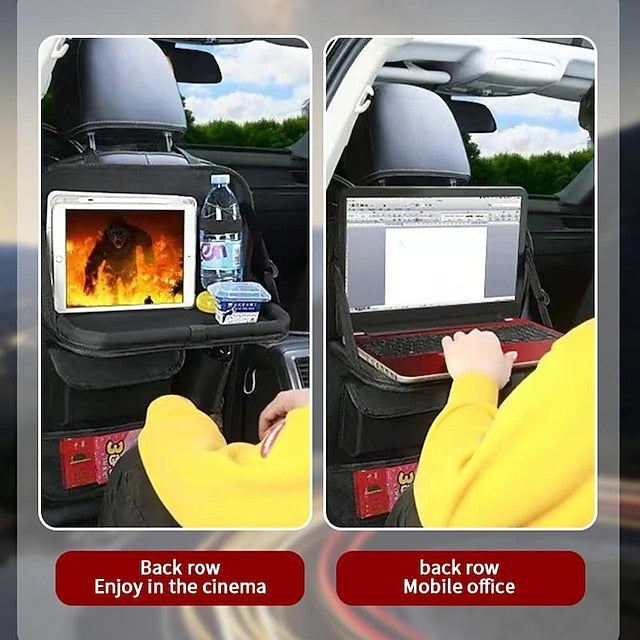 Car Universal Seats Organizer Tablet Holder Multi-Pocket Storage