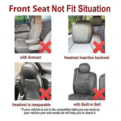 2 Pcs/Set Universal Car Seat Front Set Breathable Seat Protectors