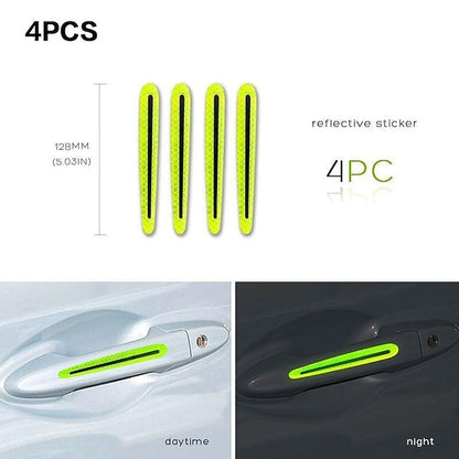 4pcs/8pcs Universal 3D Carbon Fiber Door Handle Sticker