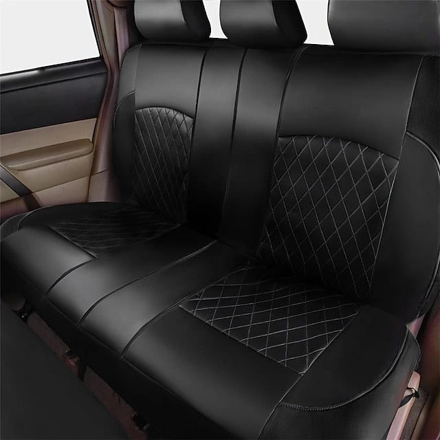 9 Pcs/Set Universal PU Leather Car Seat Covers Set Full Coverage Seat Protector