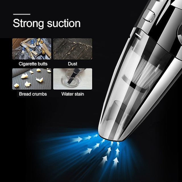 Portable Handheld Rechargeable Wireless Quick Charge Car Vacuum Cleaner