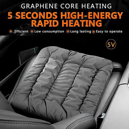 Car USB 5V Adjustable Electric Heating Pad Cushion Winter Warmer Blanket