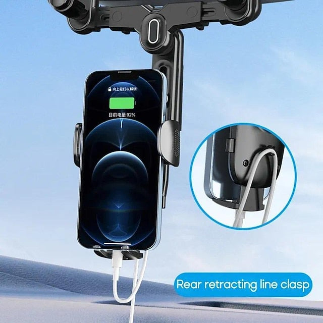 Universal Car Rearview Mirror Rotation Phone Holder