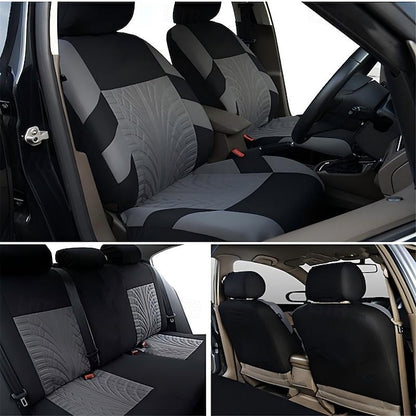 9 Pcs/set Universal Car Seat Full Set Track Design Breathable Seat Protectors