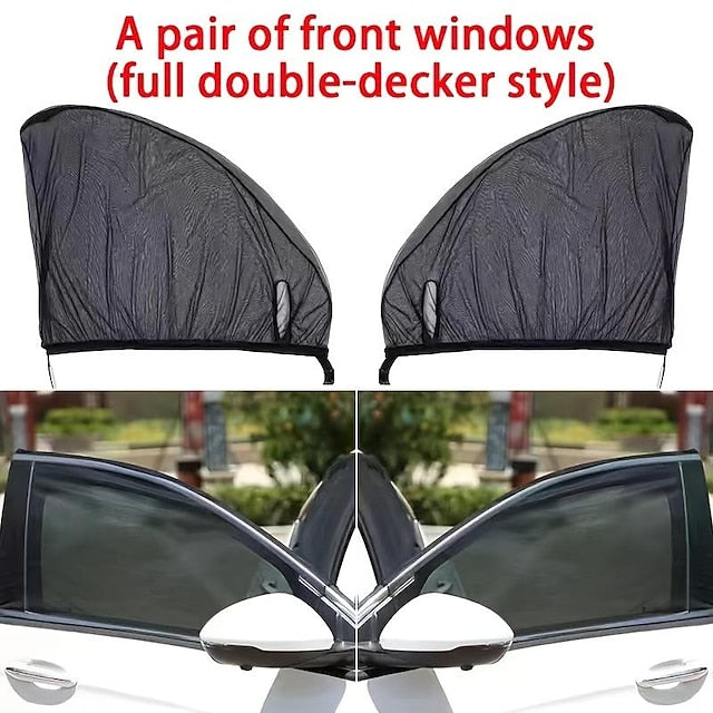 4 Pcs/set Car Window Anti-Mosquito Curtain Sunshade Privacy Protection