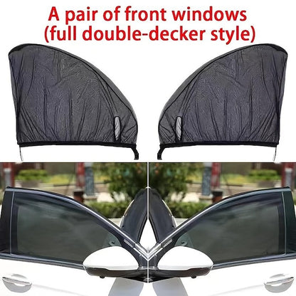 4 Pcs/set Car Window Anti-Mosquito Curtain Sunshade Privacy Protection