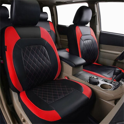 9 Pcs/Set Universal PU Leather Car Seat Covers Set Full Coverage Seat Protector