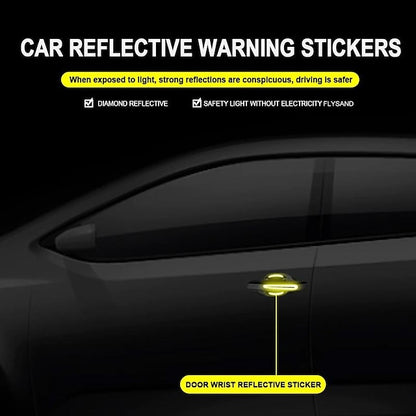 4pcs/8pcs Universal 3D Carbon Fiber Door Handle Sticker