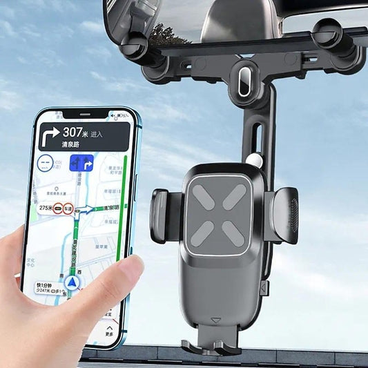 Universal Car Rearview Mirror Rotation Phone Holder