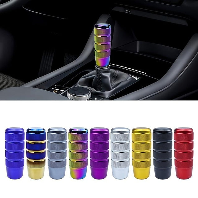 Universal Non-Slip Aluminum Matte JDM Knurled Shift Knob GM Manual Transmission