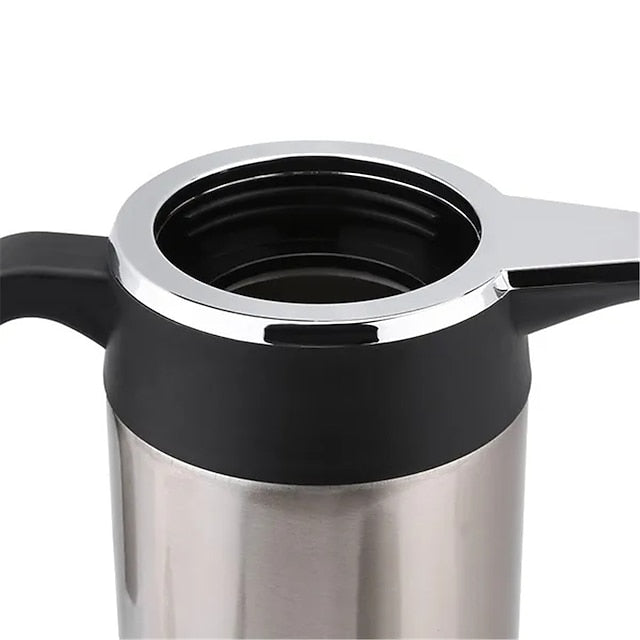 1200ML 12V/24V Car Cigarette Heating Electric Kettle Mug Travel Thermoses