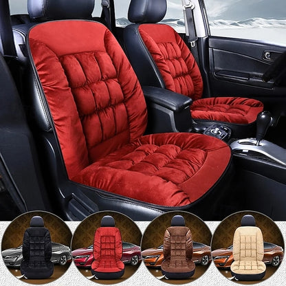 Car Winter Thicked Plush Quilting Plaid Soft Comfortable Warm Cushion