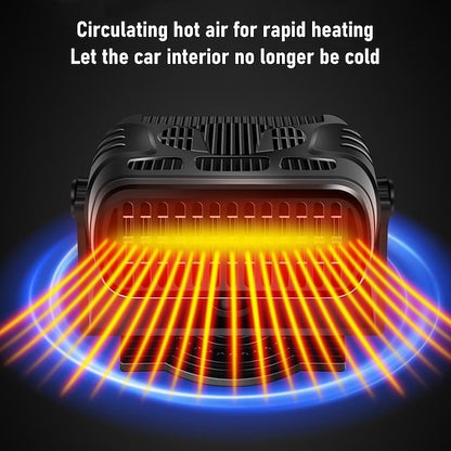 2 IN 1 Car Heater 12V/24V Electric Cooling Heating Defroster Fan