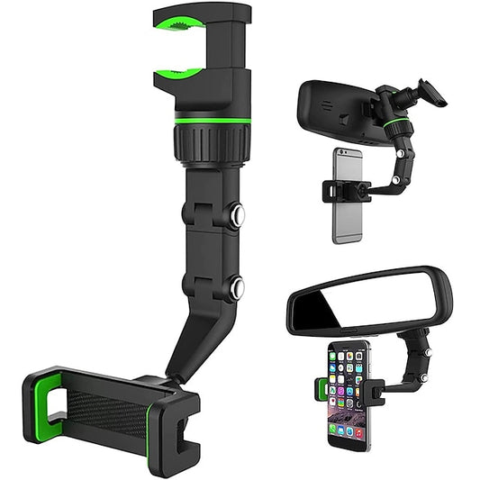 Car Rearview Phone Holder Universal 360 Degrees Rotating Mount Holder