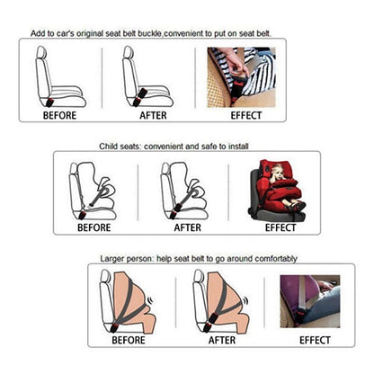 Car Safety Belt Clip Alarm Stoppers for Car Seats Belt Buckles