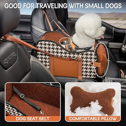 Car Pet Dog Foldable Center Console Armrest Safety Seat