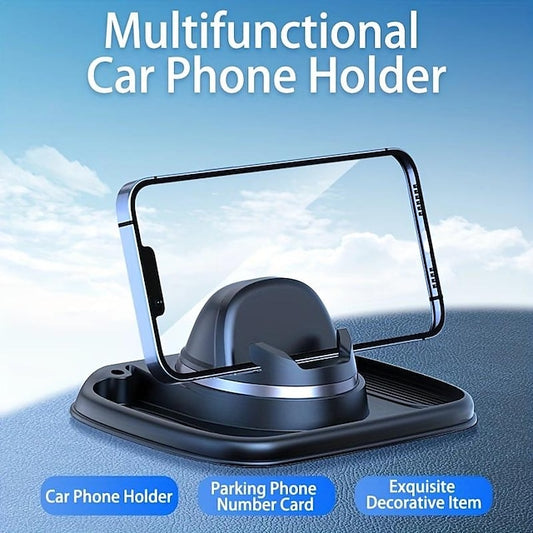 Multifunctional Car Phone Holder 360-degree Rotating Dashboard Anti-slip Mat