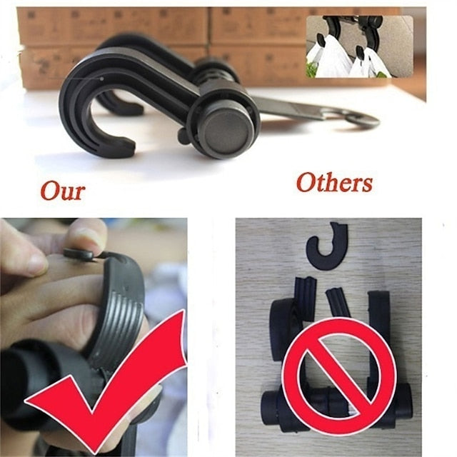 5 Pcs/set Universal Car Seat Back Storage Hook Sundries Holder Multifunction Organizer