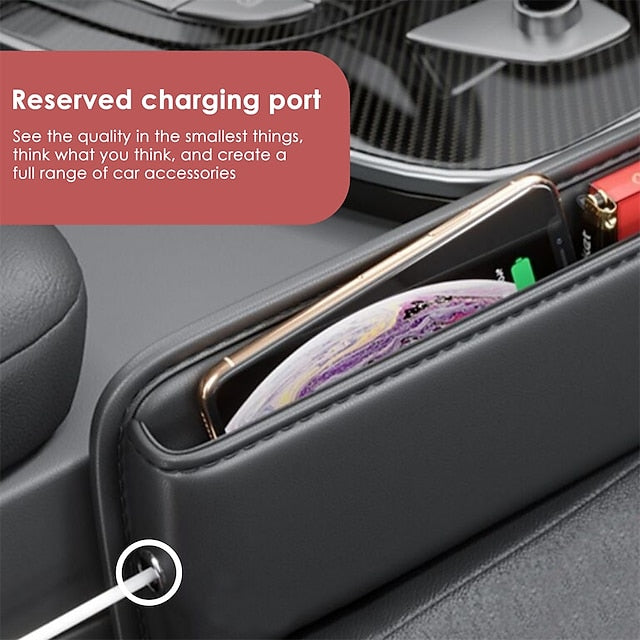 Multifunction Seat Gap Storage Bag Seat Gap Filler With Phone Cup Organizer