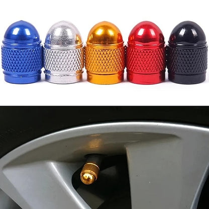 4PCS Universal  Aluminum Tire Valves Caps Dust Cap Stem Stem Caps For Car Truck Bike Decorations